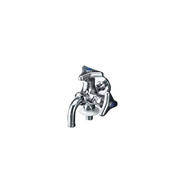ケーブイケー K124BNZ-JAN 寒2口横水栓ツバニップル KVK 日用品