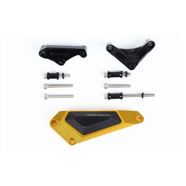 リデア YZF-R25/YZF-R3 エンジンプロテクター 右側（ゴールド） RIDEA バイクの通販は