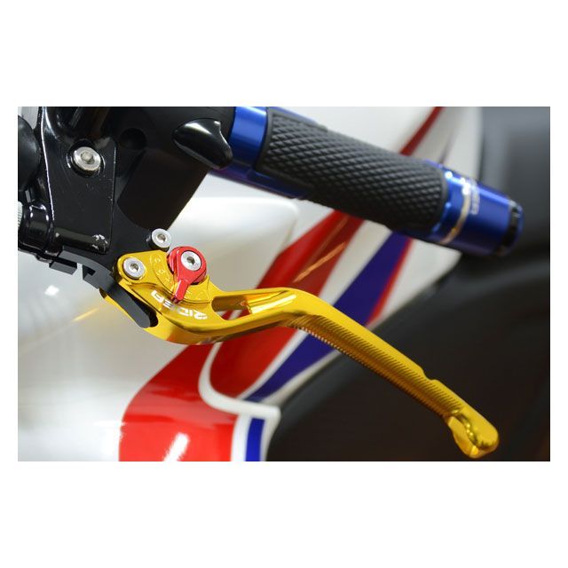 リデア アジャストブレーキレバー（ブルー） アジャスト シルバー RIDEA バイクの通販は