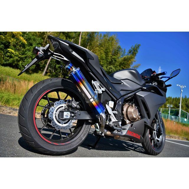 BMS CBR400R R-EVO スリップオンマフラー ヒートチタン 政府認証 BMS RACING FACTORY_5