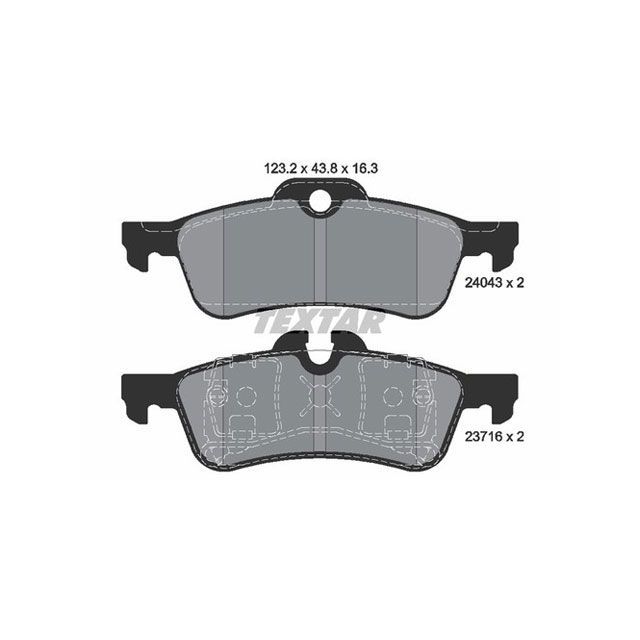 テクスター 2404301 ブレーキパッド TEXTAR 車 自動車 7,366円
