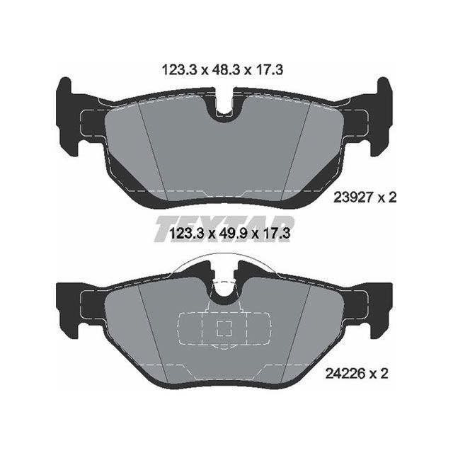 テクスター 2392781 ブレーキパッド TEXTAR 車 自動車の通販は 7,899円