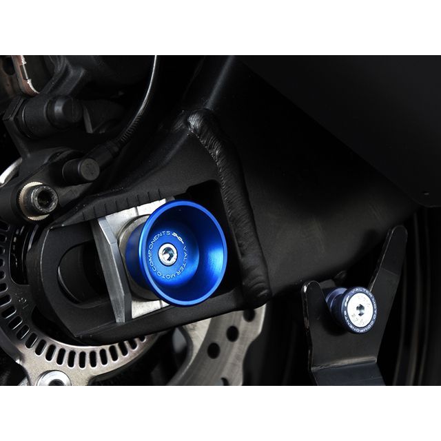 バルターモトコンポーネンツ MT09 アクスルスライダー フロント用 カラー ブルー Valter Moto components_2