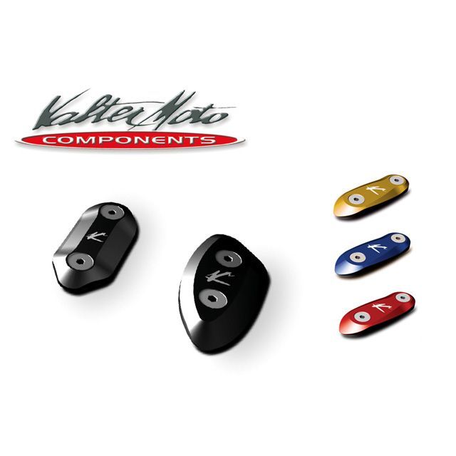 バルターモトコンポーネンツ YZF-R1 YZF-R6 ミラーブロックオフ カラー ブルー Valter Moto components バイク