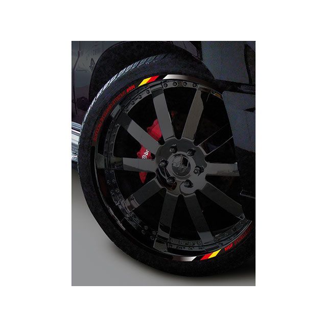 2輪 MDF 文字無 チタニウムリムストライプ 10mm 品番：P057-6864 チタニウム JAN：4580394164114