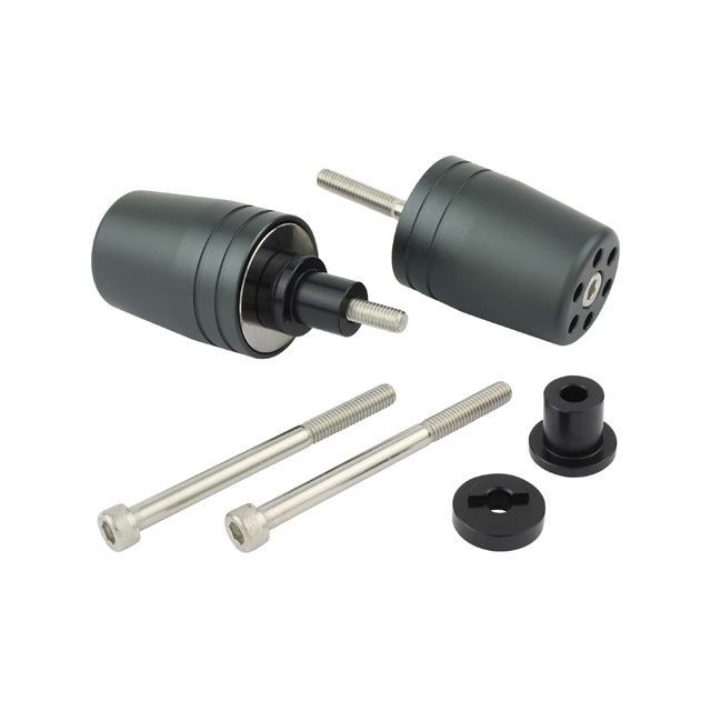 ポッシュフェイス カワサキ ウルトラヘビーバーエンド KAWASAKI系 M6タイプ カラー マットグレー POSH Faith バイクの通販は