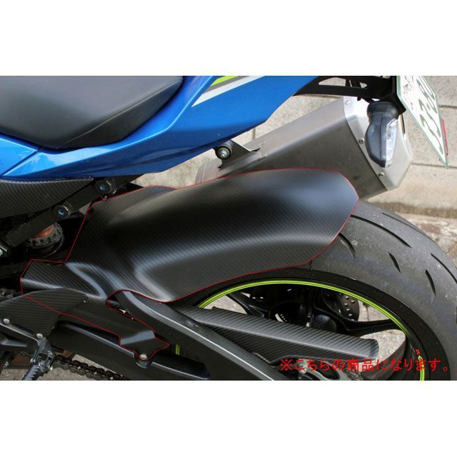 SPEEDRA GSX-R1000/R リアフェンダー ロングタイプ ドライカーボン 仕様 綾織り艶あり SPEEDRA_5