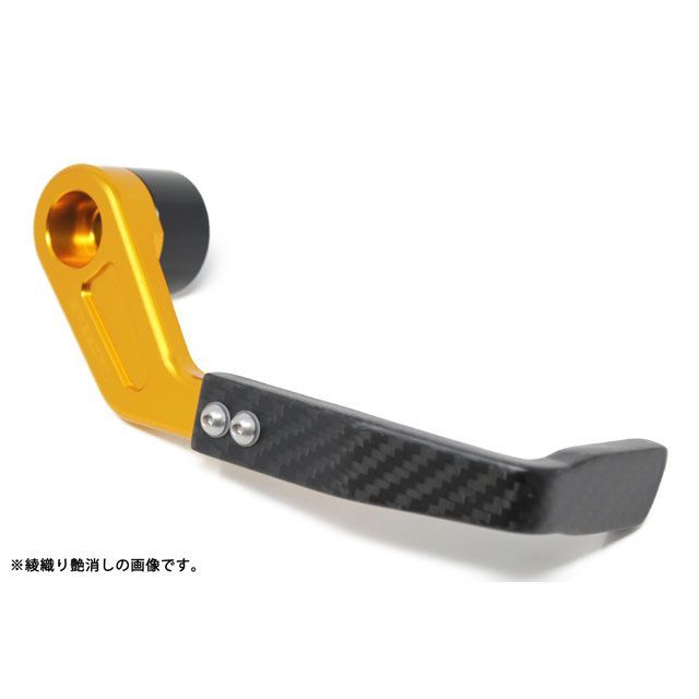 SPEEDRA GSX-R1000/R レバーガード 右側 SUZUKI M12 アルミ部分 ゴールド カーボン部分 綾織り艶あり SPEEDRA