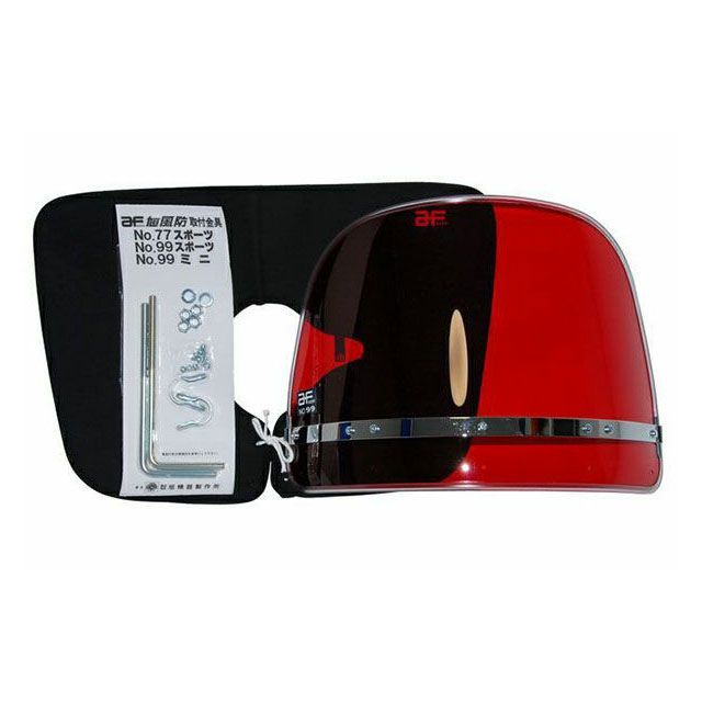 送料 格安】旭 風防 赤 チェリー×黒/ Z1 Z2 Z400FX Z400GP GPZ400F