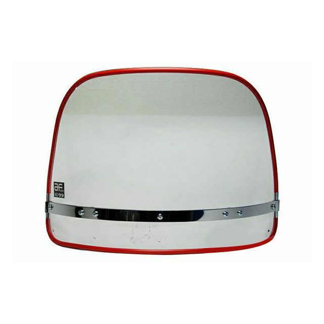 ゼットファーザーブラザーズ 汎用 クリアフーボー（風防）フチ赤スクリーン（単品） Z-FATHER BROTHERZ バイクの通販は 8,808円