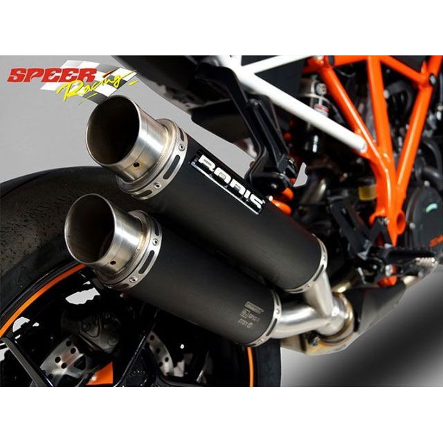 ボディス 1290 SUPER DUKE R GPX2-S スリップオン・ステンレスブラック｜KTSD1290-001 BODIS