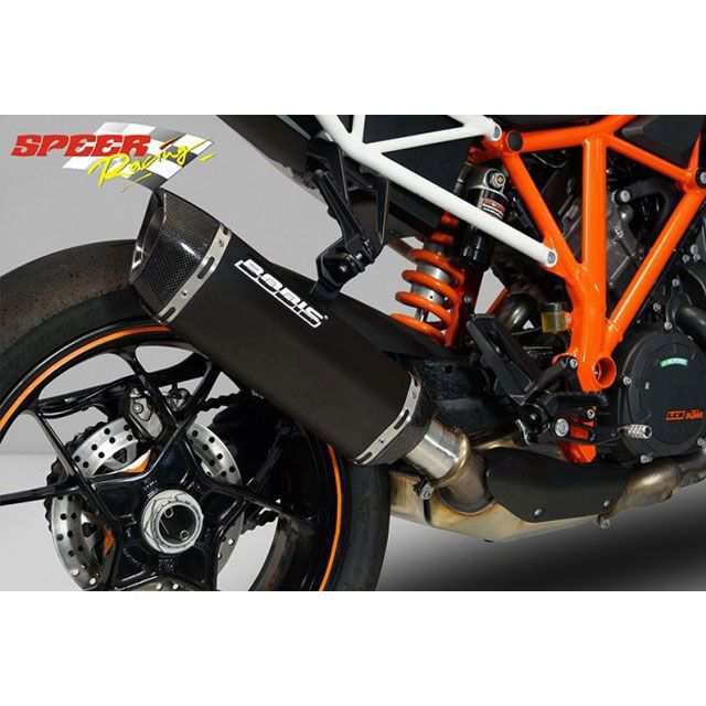 ボディス 1290 SUPER DUKE R P-TEC II スリップオン・ステンレスブラック｜KTSD1290-006 BODIS バイク