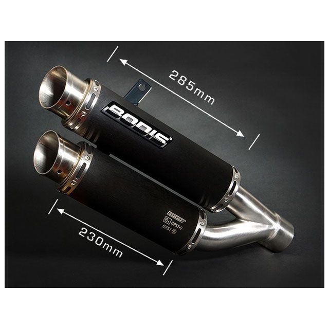 ボディス FZ1 スリップオンマフラー ステンレス ブラック GPX2 for FZ1（2006-）｜YFZ1-008 BODIS バイクの通販は 92,852円