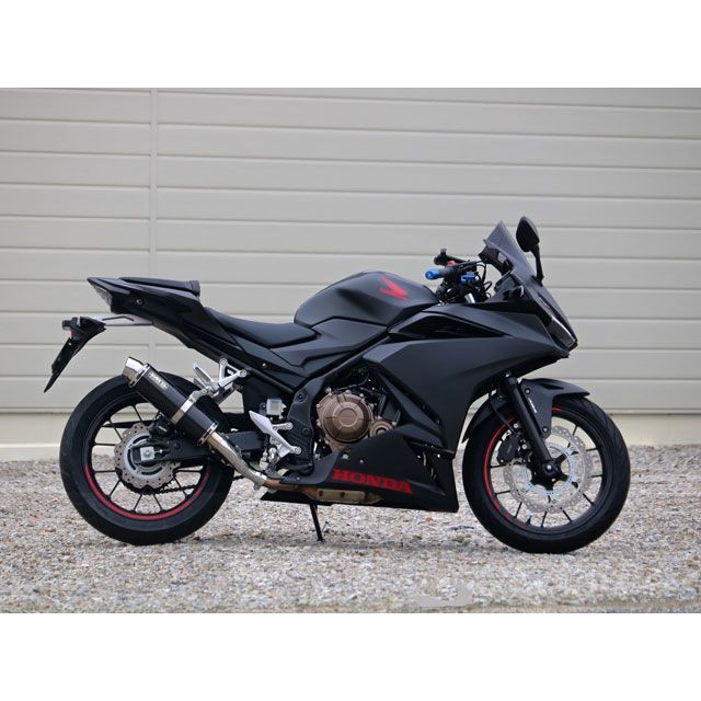 ダブルアールズ CBR400R ラウンドフルエキゾースト カーボン WR’S バイクの通販は