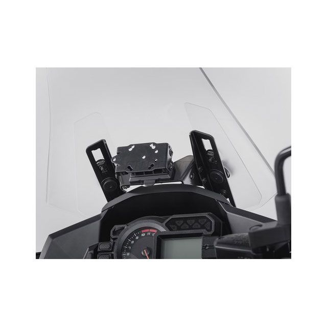 SWモテック Versys 1000 クイックロック GPSマウント ブラック、Kawasaki Versys 1000(15-) SW-MOTECH