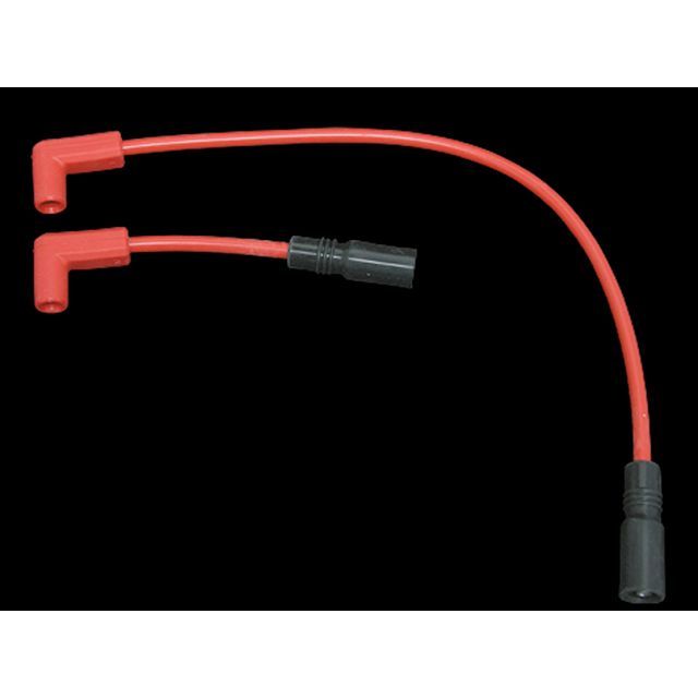 アクセル ソフテイル プラグコード 8mmスパイラルコア 00y-ソフテイル用 コード部 赤 ACCEL バイクの通販は