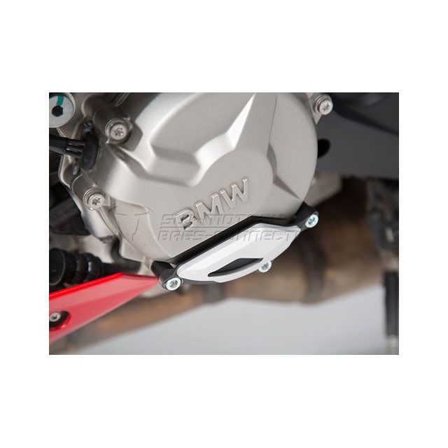 SWモテック エンジンケースプロテクター、ブラック/シルバー SW-MOTECH