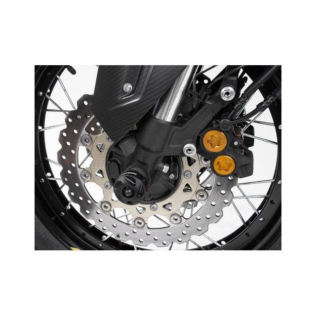 SWモテック XT1200Z / ZE Super Tenere フロントアクスルスライダーキット ブラック SW-MOTECH