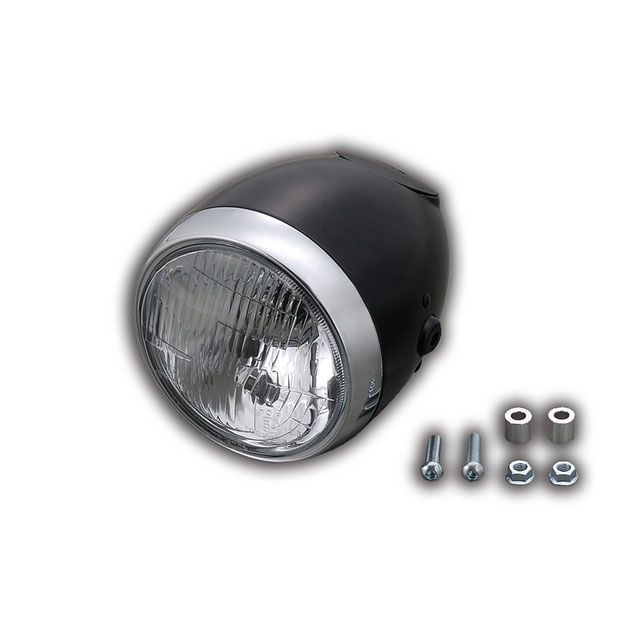 デイトナ 汎用 ビンテージスモールヘッドライト カラー ブラック