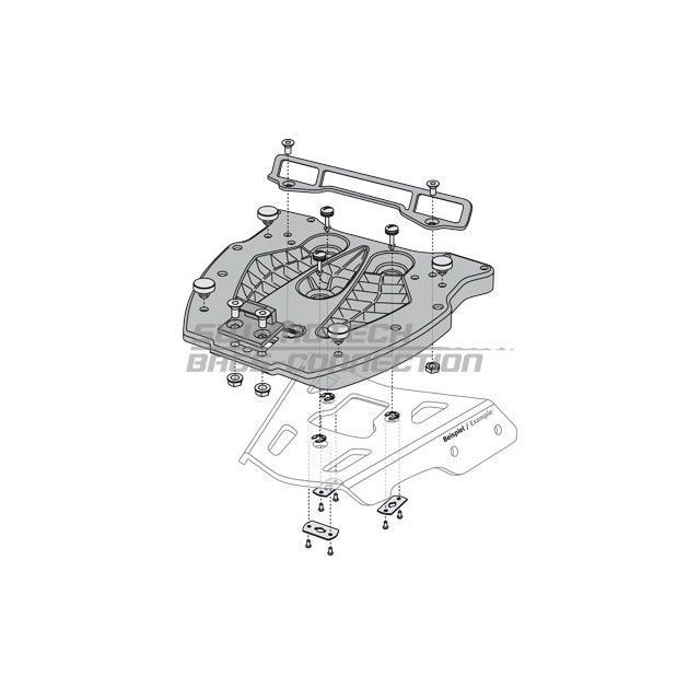 SWモテック Shad トップケース用アダプタープレート SW-MOTECH バイク