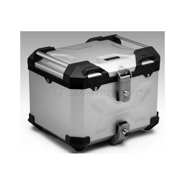 SWモテック トラックスアドベンチャー（TRAX ADVENTURE）アリュボックス トップケース 38 L、シルバー SW-MOTECH