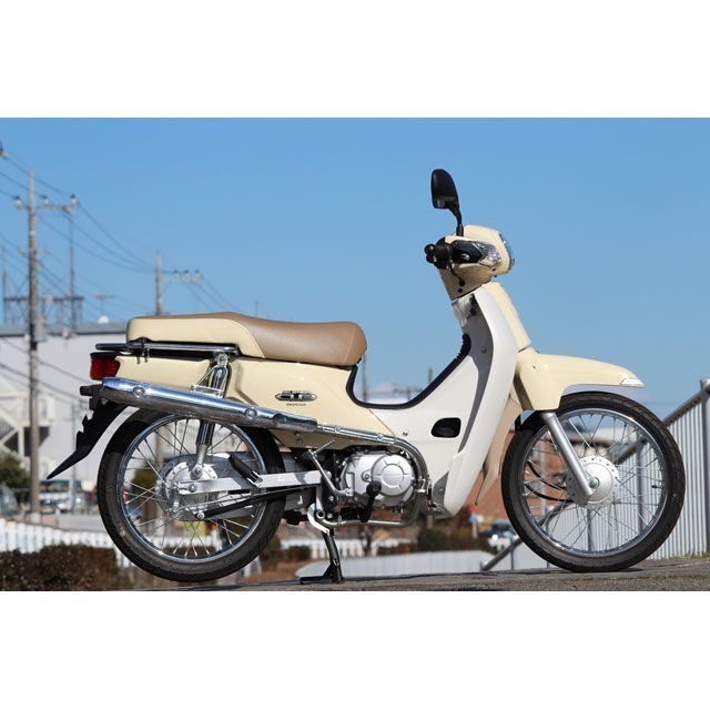 ホットラップ C110スーパーカブ アップマフラー 純正ヒートガード用