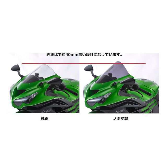 ノジマ ニンジャZX-14R ZZR1400 スクリーン スモーク ZX-14R/HG 12-19/ZZR1400 06-11 NOJIMA  バイクの通販はau PAY マーケット - モトメガネ au PAY マーケット店 | au PAY マーケット－通販サイト