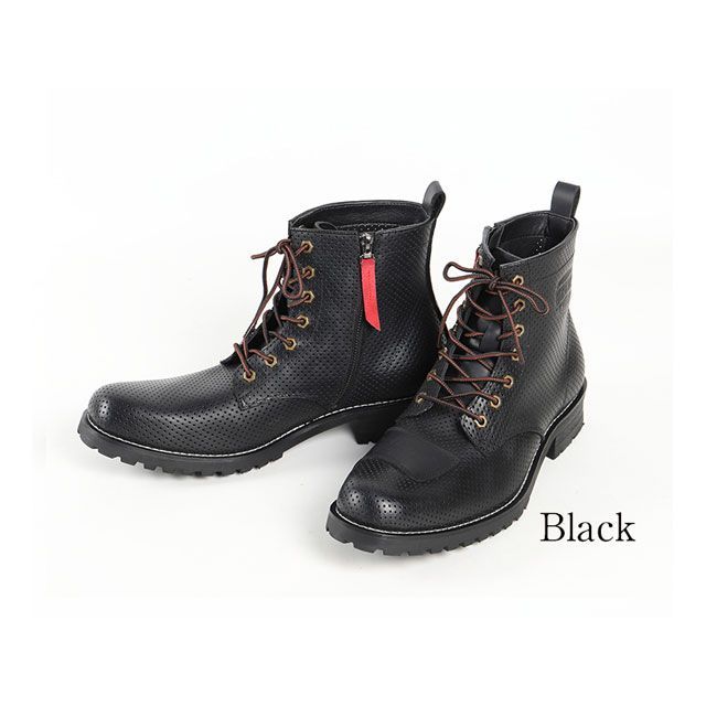 デグナー HS-B11M メンズメッシュレザーブーツ（ブラック） サイズ