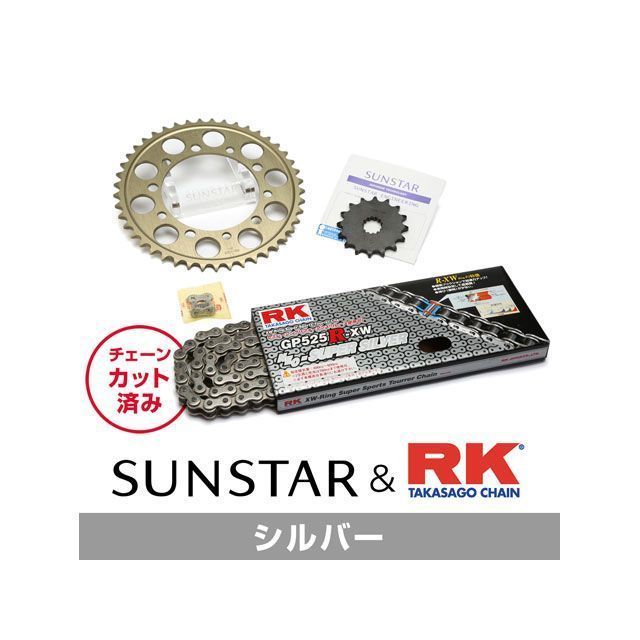 セット商品 CBR600F4i（国内） KR43302 サンスター スプロケット＆RKチェーンキット（シルバー） SET