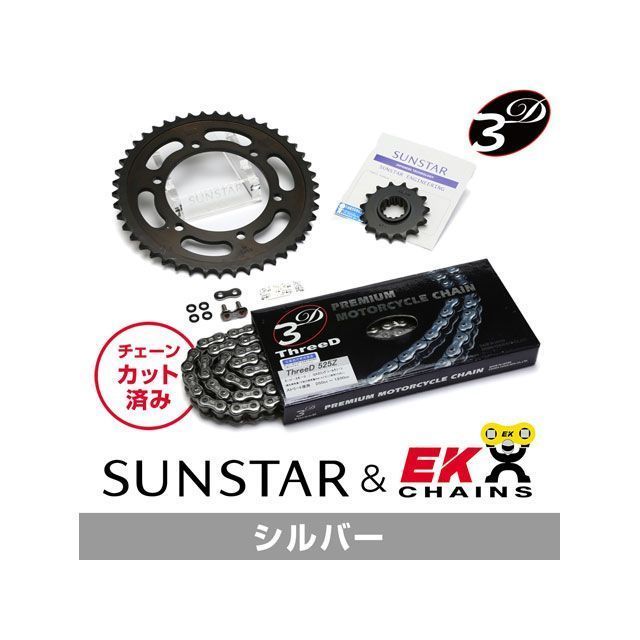 セット商品 W400 KE47846 サンスター スプロケット＆EKチェーンキット