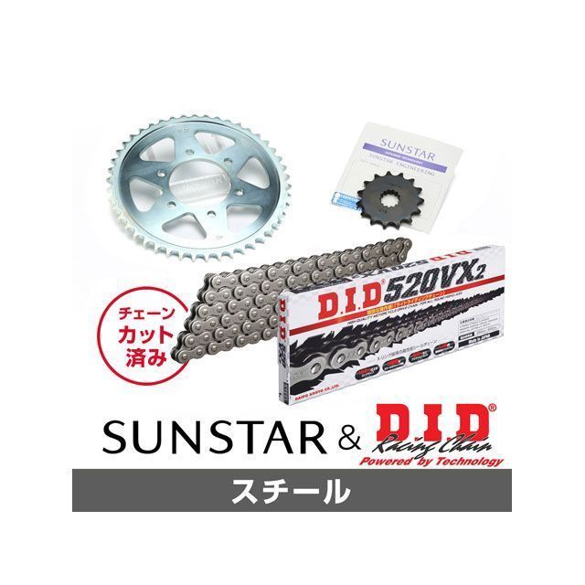 サンスター BALIUS ZXR250/R KD30205 スプロケット＆チェーンキット（スチール） SUNSTAR バイクの通販は