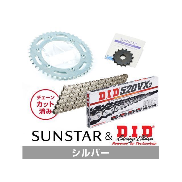 サンスター WR250X KD30606 スプロケット＆チェーンキット（シルバー） SUNSTAR バイクの通販は