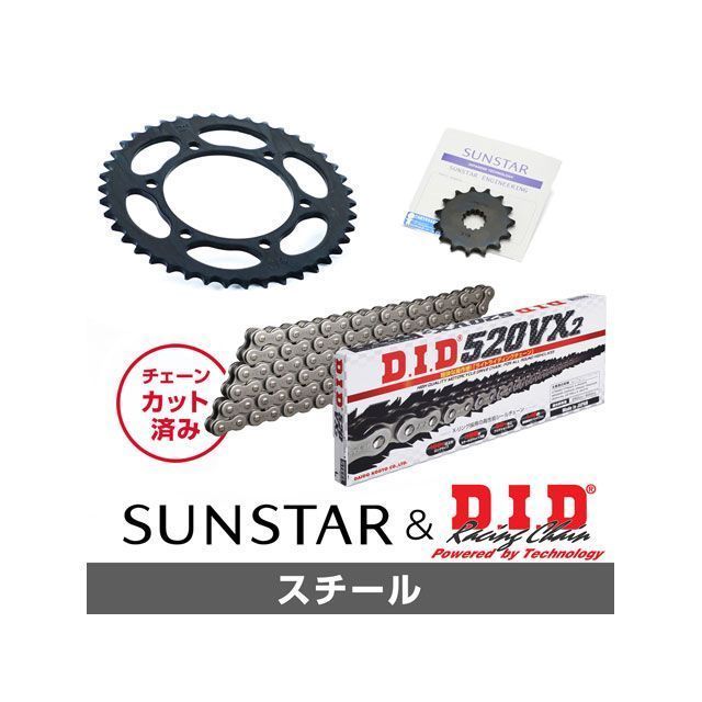 サンスター ZEPHYR400X KD30705 スプロケット＆チェーンキット（スチール） SUNSTAR バイクの通販は