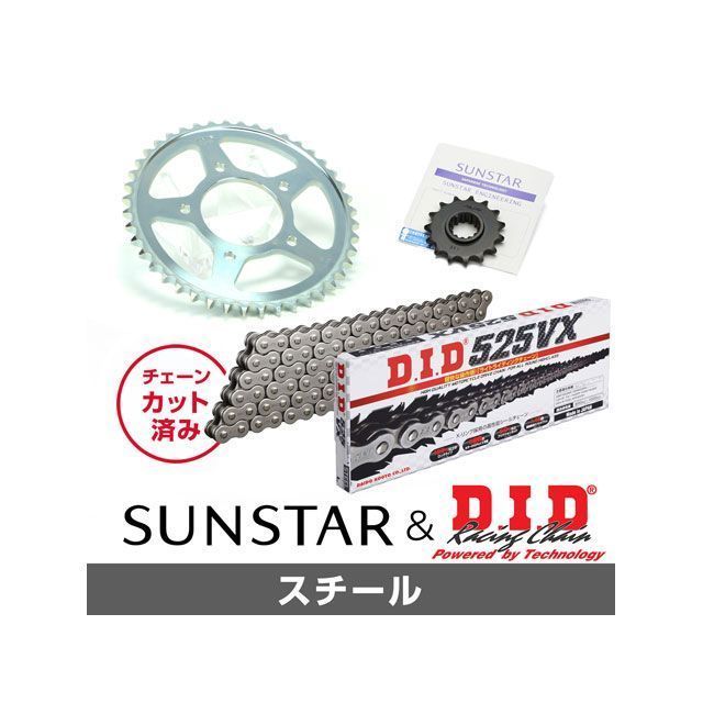 セット商品 ZRX1200DAEG KD40515 サンスター スプロケット＆DID チェーンキット（スチール） SET