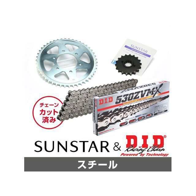 サンスター GSX1100S KATANA KD51015 スプロケット＆チェーンキット（スチール） SUNSTAR バイクの通販は