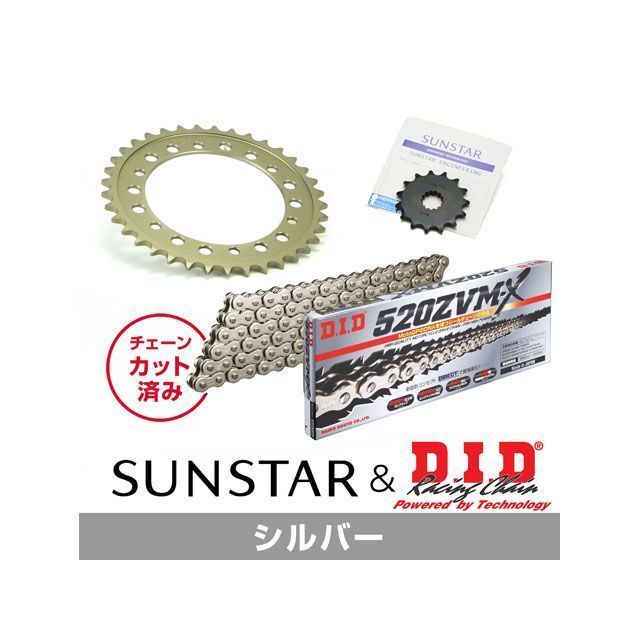 サンスター W800 KD3M412 スプロケット＆チェーンキット（シルバー） SUNSTAR バイクの通販は