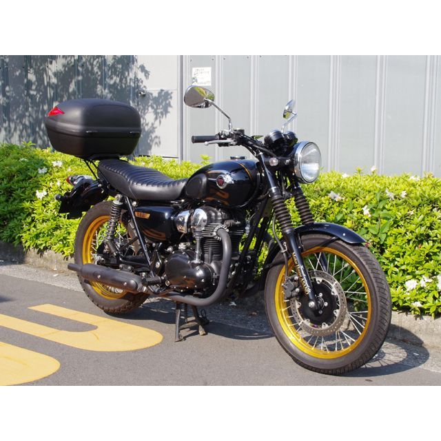 ワールドウォーク W800/W650/W400 W800 W650 W400用 リアキャリア リアボックスセット 容量 43リッター WW_4