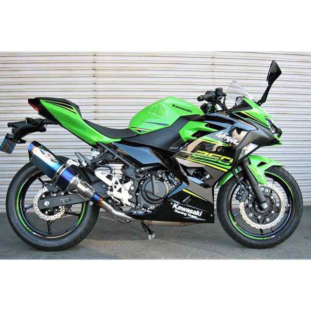 ビートジャパン Ninja250 NASSERT Evolution Type II スリップオンマフラー（メタルブラック） BEET バイク