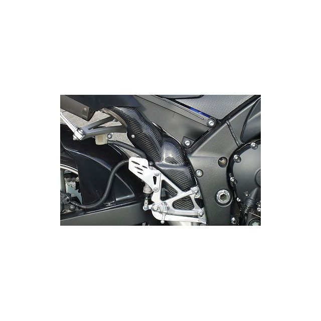 クレバーウルフ YZF-R1 マフラーヒートガード 平織カーボン R