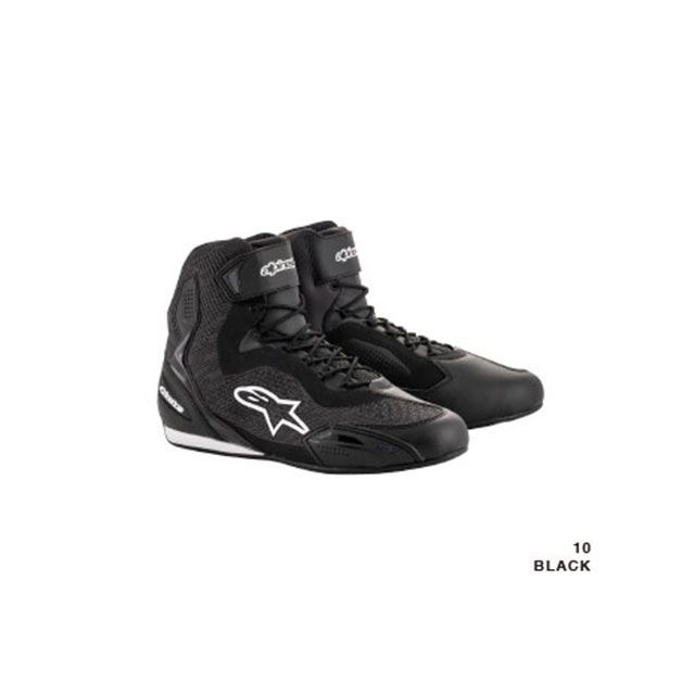 Alpinestars ブラック ハイカット バイクシューズ Alpinestars ハイカットバイクシューズ ブラック/ホワイト 42