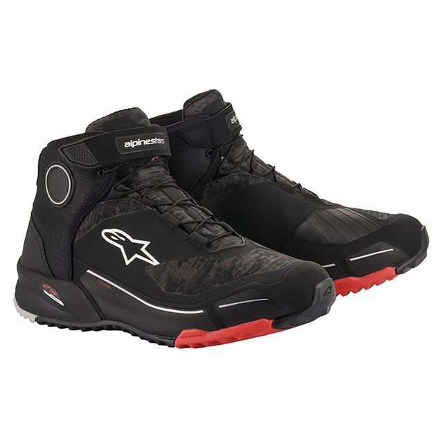 アルパインスターズ CR-X ドライスター ライディング シューズ（ブラックカモ/レッド） サイズ 8 Alpinestars バイク