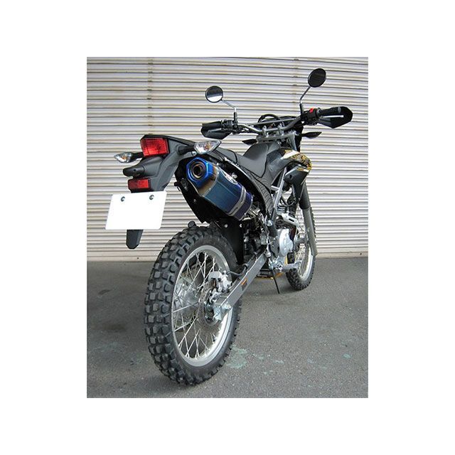 ビートジャパン KLX230 NASSERT Evolution Type II フルエキゾーストマフラー サイレンサー ブルーチタン BEET_3