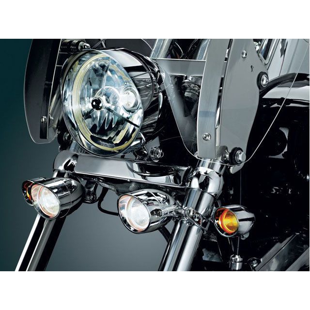 クリアキン P型クランプ ウインカー用 ブラック 1ケ 1-1/8” or 1-1/4” kuryakyn バイクの通販は 5,645円