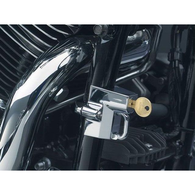 クリアキン 汎用 ヘルメット ロック クローム 7/8インチから1-1/4インチバー汎用 kuryakyn