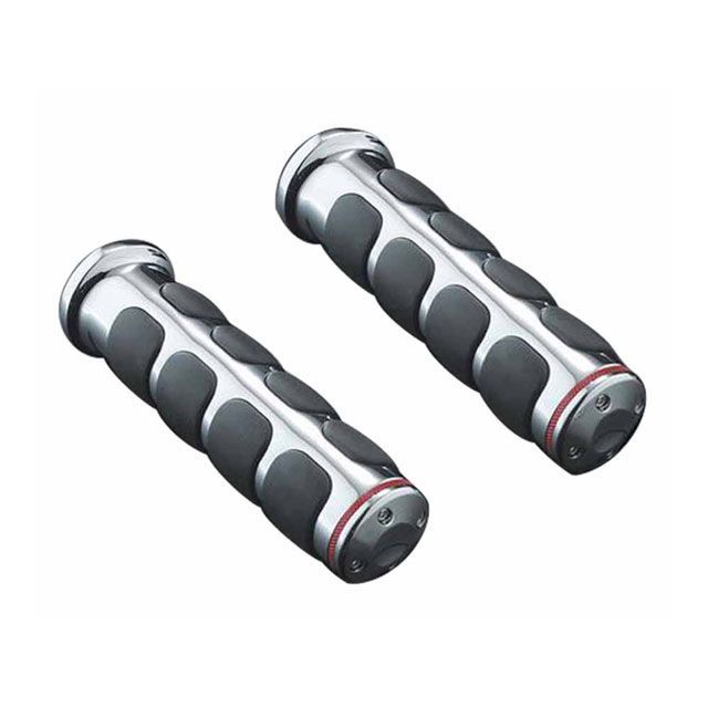 クリアキン ワルキューレ ISO グリップ クローム 1ペア ワルキューレ 97-04 kuryakyn バイクの通販は