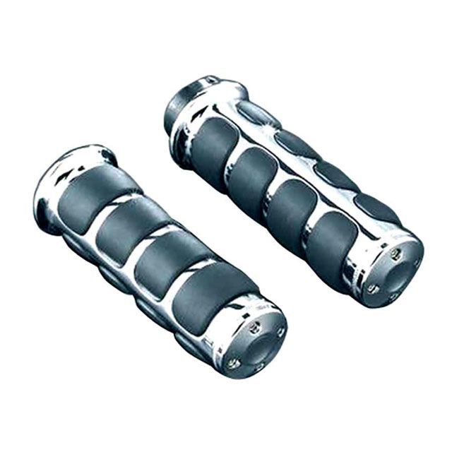 クリアキン ホンダ汎用 ISO グリップ クローム 1ペア ホンダ汎用 kuryakyn バイクの通販は