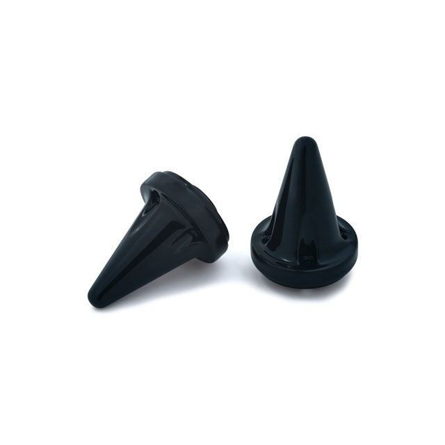 クリアキン ISO グリップ用 STILETTOエンドキャップ BLK ISO グリップ用 kuryakyn バイクの通販は