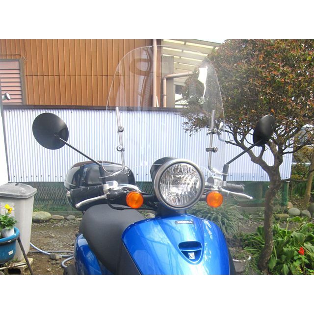 汎用原付用ウインドスクリーンWS-04G クリア WORLD WALK ワールドウォーク 原付用 汎用ウインドスクリーン WS-04G スモーク