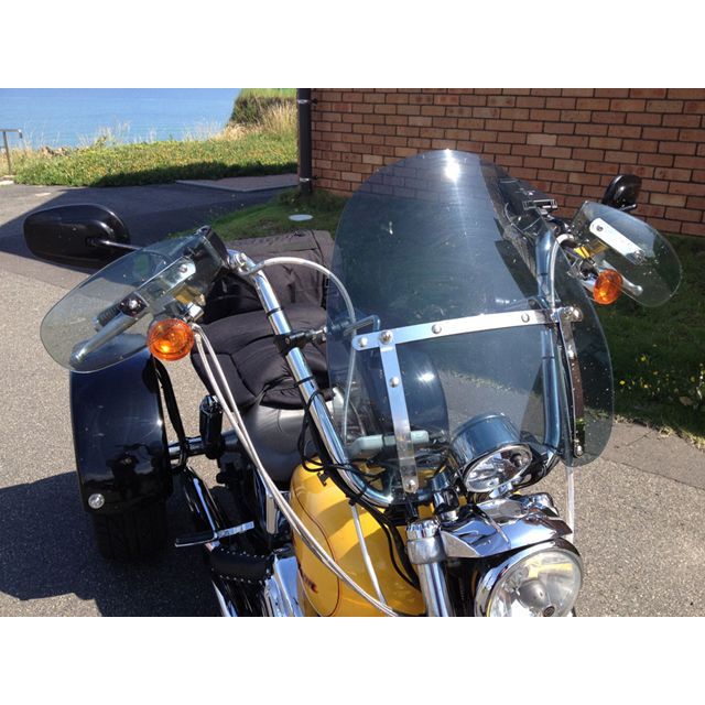 防寒 快適重視 クロスボーンズ ハーレー 風防 ウインドシールド