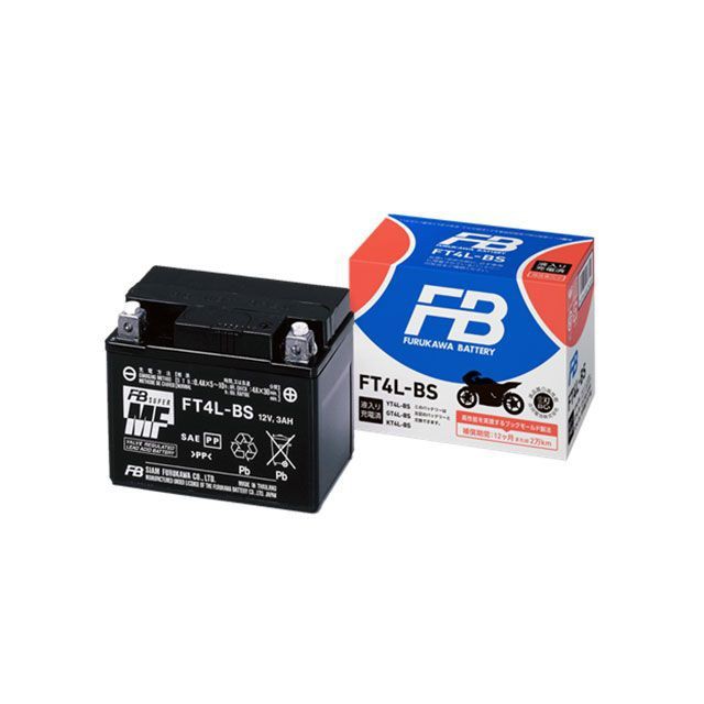 古河電池 汎用 高始動形 制御弁式（VRLA）バッテリー（FTシリーズ） 液入り充電済 FT4B-5 HURUKAWA バイクの通販はバッテリー・メンテナンス用品